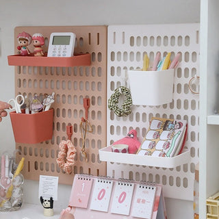 Wall Storage PegBoard Hanging Basket Storage Shelves Home & Garden by The Kawaii Shoppu | The Kawaii Shoppu