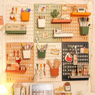 Wall Storage PegBoard Hanging Basket Storage Shelves Home & Garden by The Kawaii Shoppu | The Kawaii Shoppu