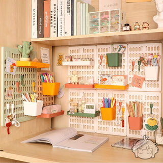 Wall Storage PegBoard Hanging Basket Storage Shelves Home & Garden by The Kawaii Shoppu | The Kawaii Shoppu