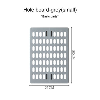 Wall Storage PegBoard Hanging Basket Storage Shelves small gray board Home & Garden by The Kawaii Shoppu | The Kawaii Shoppu