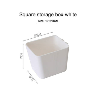 Wall Storage PegBoard Hanging Basket Storage Shelves white square box Home & Garden by The Kawaii Shoppu | The Kawaii Shoppu