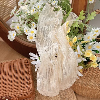 Women’s Transparent Floral Lace Socks
