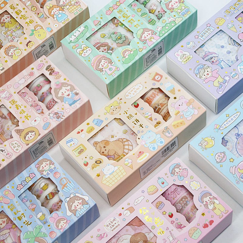 14 pcs/set Sweet Girly Life Washi Tape Stickers Set Stationery The Kawaii Shoppu