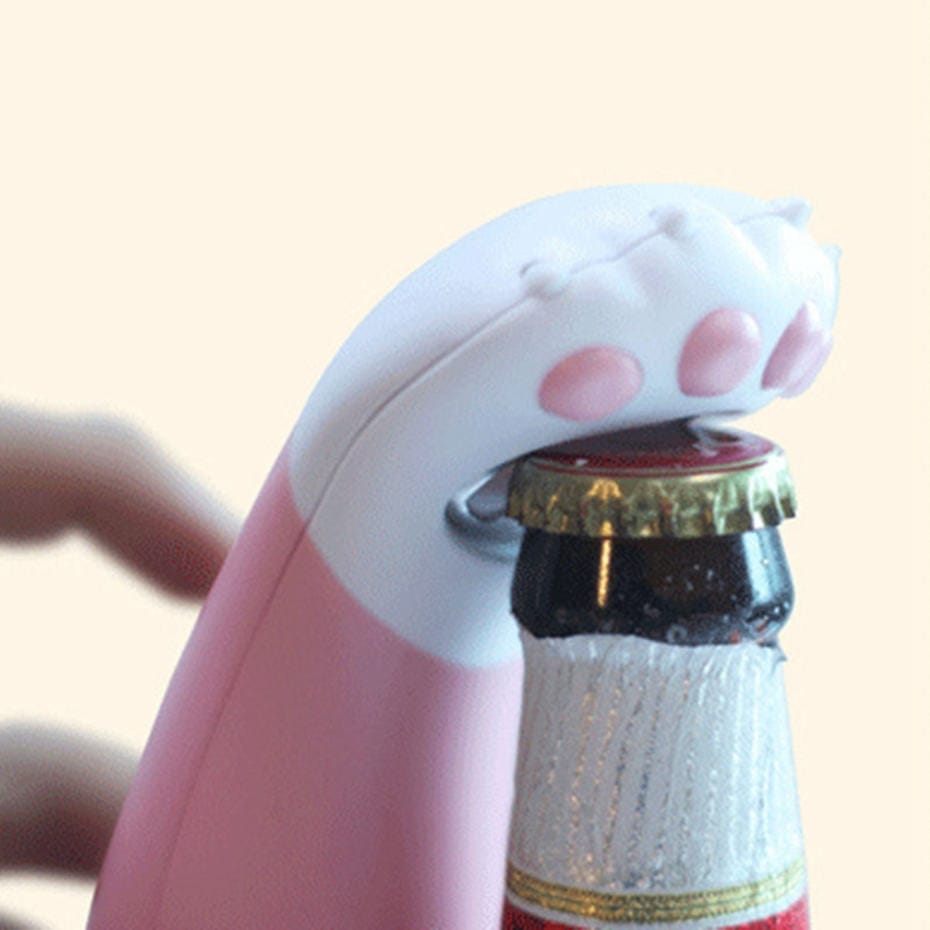 1pc Cute Cat Paw Bottle Opener Pink Accessory The Kawaii Shoppu