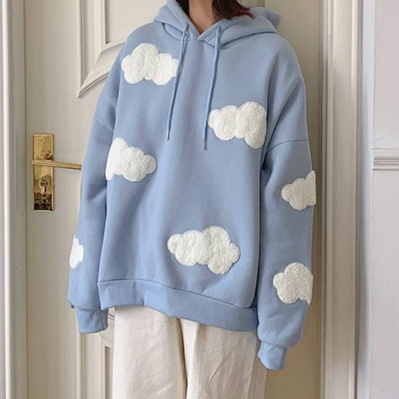 Cloudy Sky Hoodie Clothing and Accessories The Kawaii Shoppu