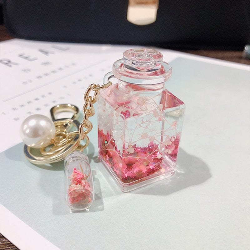 Immortal Flower Liquid Bottle Keychain Rose Toy The Kawaii Shoppu