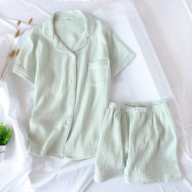 Kyuto Kara Luxury Japanese Style Pajamas green XL Fashion The Kawaii Shoppu