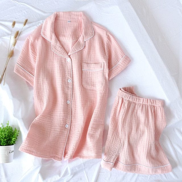 Kyuto Kara Luxury Japanese Style Pajamas Pink XL Fashion The Kawaii Shoppu