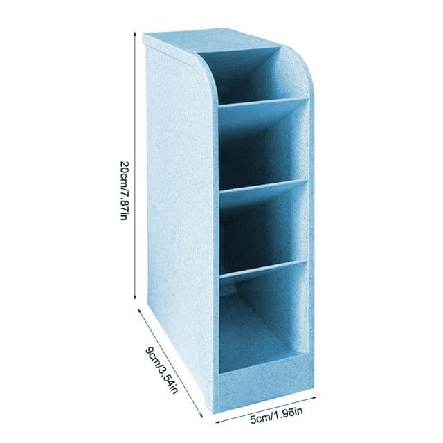 Pen & Washi-Tape Desk Organizer 5x20cm A Blue Decor The Kawaii Shoppu