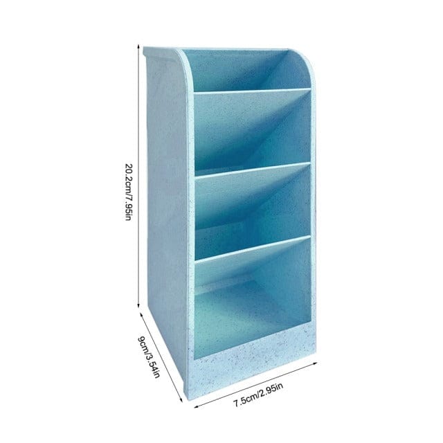 Pen & Washi-Tape Desk Organizer 8x20cm A Blue Decor The Kawaii Shoppu