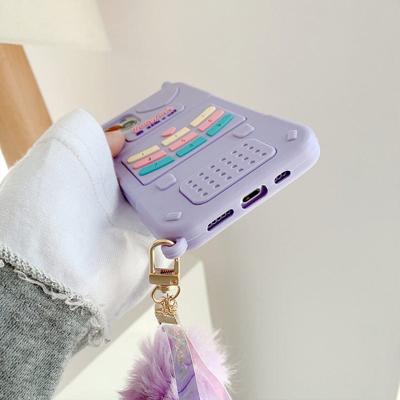 Retro Heart iPhone Case Pink / Purple null The Kawaii Shoppu