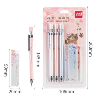 0.5mm Lovely Fresh Cherry Sakura Mechanical Pencil Set Stationery by The Kawaii Shoppu | The Kawaii Shoppu