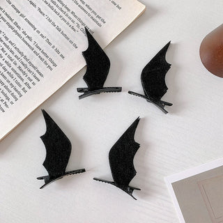 1 Pair Cute Halloween Bat Skeleton Spider Hair Accessory Accessories by The Kawaii Shoppu | The Kawaii Shoppu