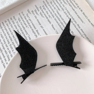 1 Pair Cute Halloween Bat Skeleton Spider Hair Accessory Accessories by The Kawaii Shoppu | The Kawaii Shoppu
