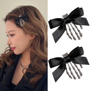 1 Pair Cute Halloween Bat Skeleton Spider Hair Accessory Accessories by The Kawaii Shoppu | The Kawaii Shoppu