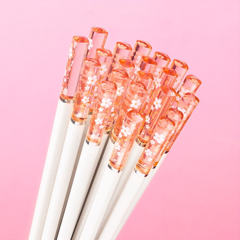 1 Pair Non-slip Japanese Sakura Chopsticks Home & Kitchen by The Kawaii Shoppu | The Kawaii Shoppu