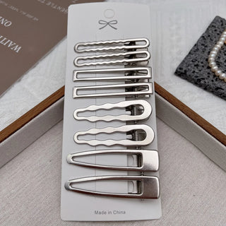 1 Set - Silver Metal Duckbill Hair Clip