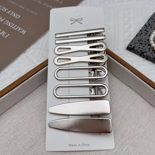 1 Set - Silver Metal Duckbill Hair Clip