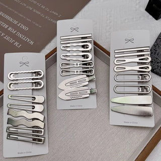 1 Set - Silver Metal Duckbill Hair Clip