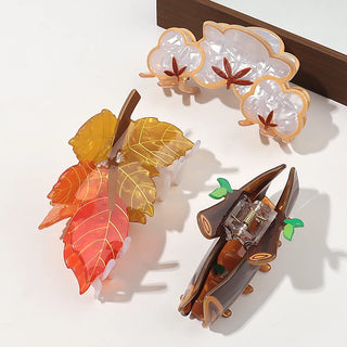 1 x Autumn Leaf Hair Clip