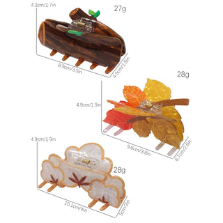 1 x Autumn Leaf Hair Clip