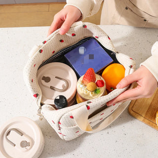 1 x Cute Floral Insulated Lunch Bag
