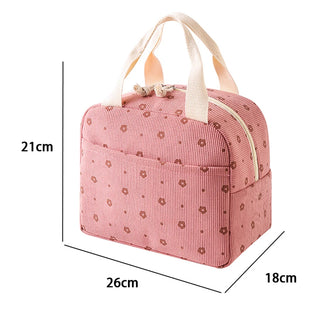 1 x Cute Floral Insulated Lunch Bag