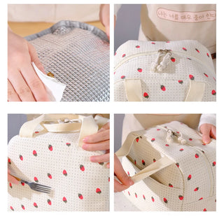 1 x Cute Floral Insulated Lunch Bag