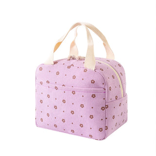 1 x Cute Floral Insulated Lunch Bag