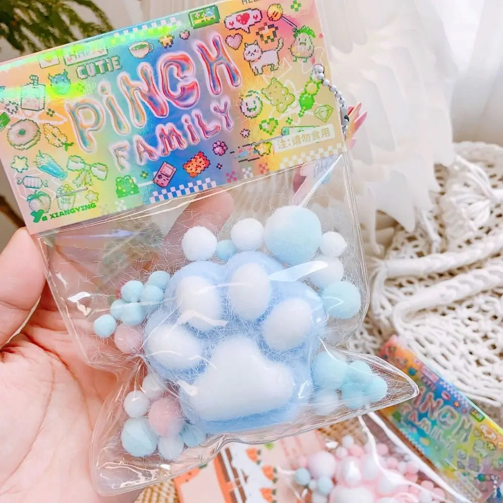 1 x Soft Sticky Stress Relief Squeeze Cat Paw Toy by The Kawaii Shoppu | The Kawaii Shoppu