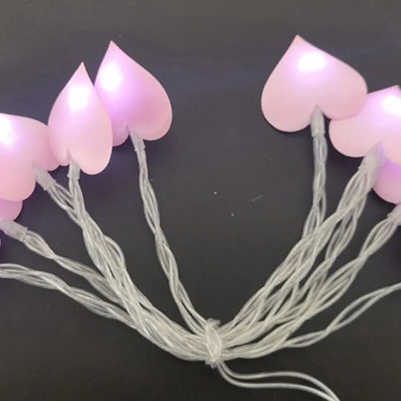 10/20 Led Cotton Love Heart LED Fairy Lights Light by The Kawaii Shoppu | The Kawaii Shoppu