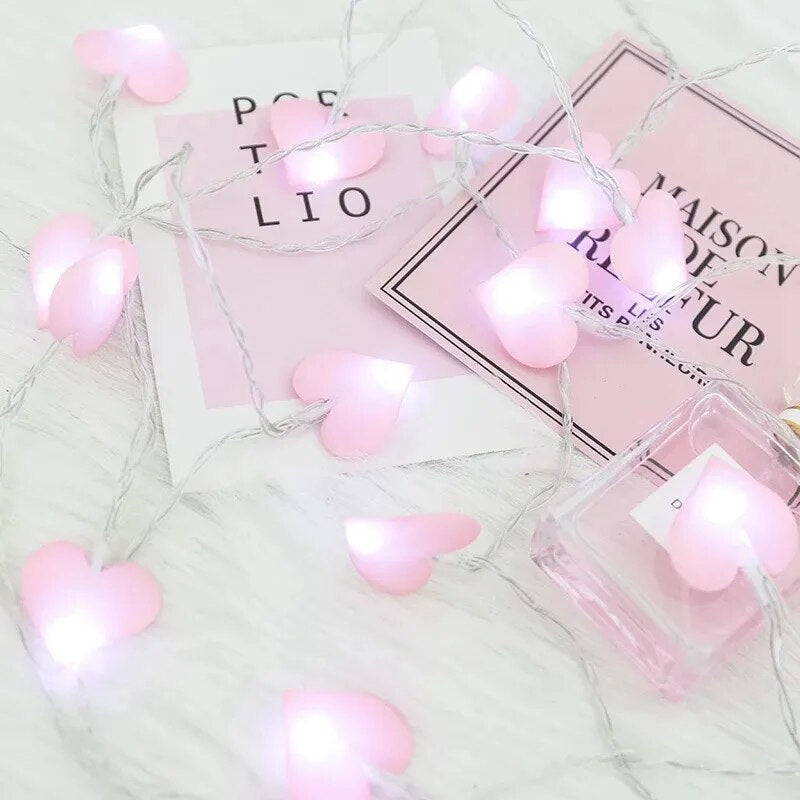 10/20 Led Cotton Love Heart LED Fairy Lights Light by The Kawaii Shoppu | The Kawaii Shoppu