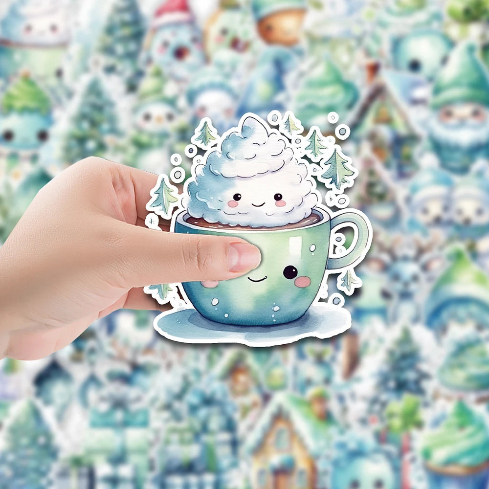 10/30/50pcs Kawaii Cute Christmas Stickers Stationery by The Kawaii Shoppu | The Kawaii Shoppu