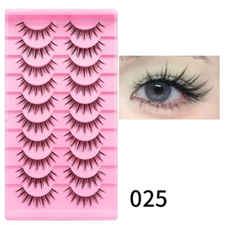 10 pairs Natural Lashes Manga Full Strip