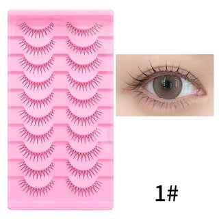 10 pairs Natural Lashes Manga Full Strip