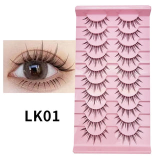 10 pairs Natural Lashes Manga Full Strip