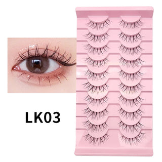10 pairs Natural Lashes Manga Full Strip