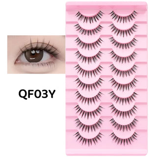 10 pairs Natural Lashes Manga Full Strip