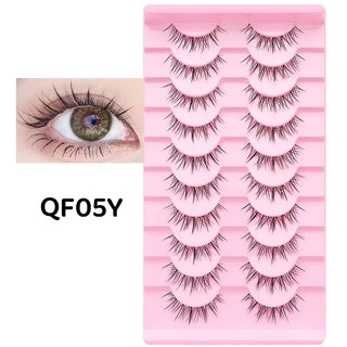 10 pairs Natural Lashes Manga Full Strip