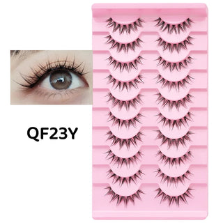 10 pairs Natural Lashes Manga Full Strip