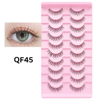 10 pairs Natural Lashes Manga Full Strip