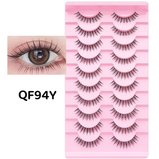 10 pairs Natural Lashes Manga Full Strip