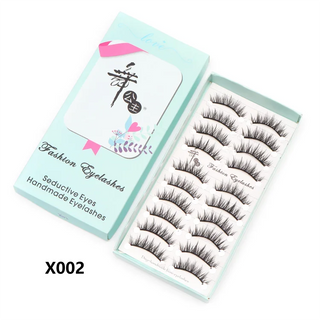 10 pairs Natural Lashes Manga Full Strip