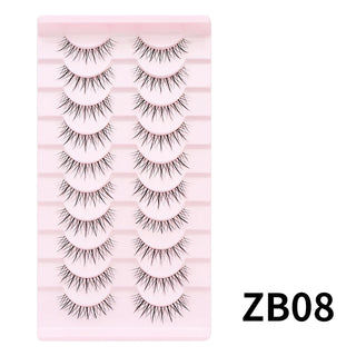 10 pairs Natural Lashes Manga Full Strip