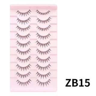 10 pairs Natural Lashes Manga Full Strip