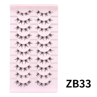 10 pairs Natural Lashes Manga Full Strip