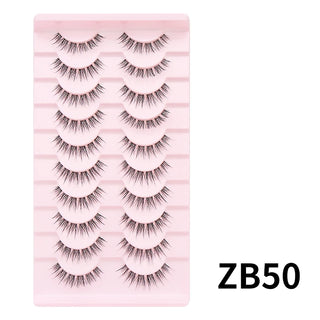 10 pairs Natural Lashes Manga Full Strip