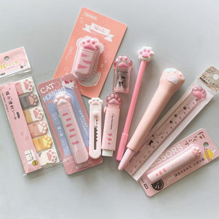 10 Pcs/set Cat Paw Stationery Stationery The Kawaii Shoppu
