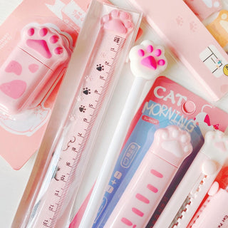 10 Pcs/set Cat Paw Stationery Stationery by The Kawaii Shoppu | The Kawaii Shoppu