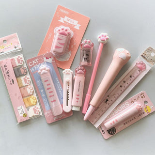 10 Pcs/set Cat Paw Stationery Stationery The Kawaii Shoppu